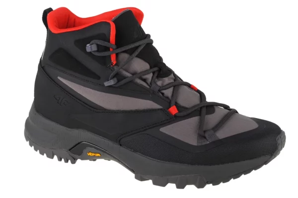 4F Dust Trekking Boots 4FAW22FOTSM006-22S, Męskie, Szare, buty trekkingowe, tkanina, rozmiar: 46