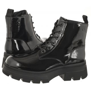 Botki Chunky Combat Laceup Boot Wn Triple Black YW0YW01265 0GT (CK397-a) Calvin Klein