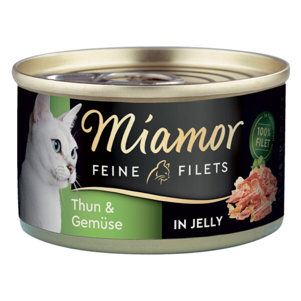 Zestaw Miamor Feine Filets w puszkach, 24 x 100 g - Tuńczyk z warzywami
