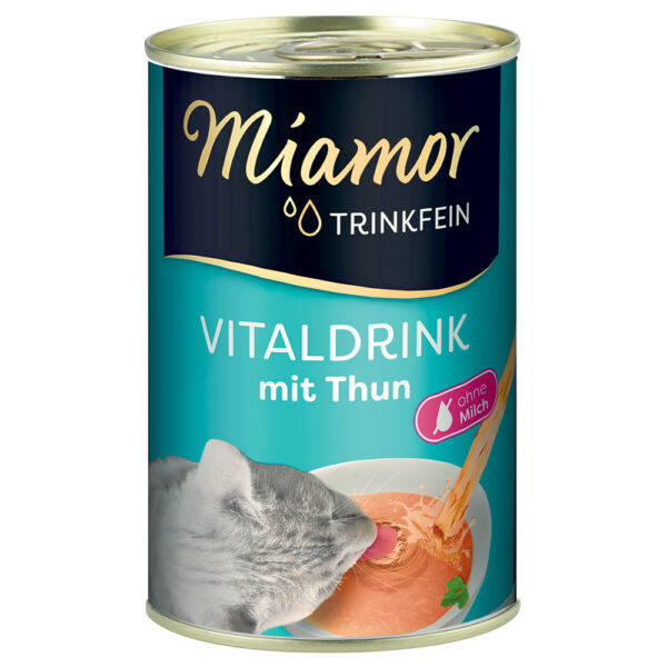 Korzystny zestaw Miamor Vitaldrink napój dla kota, 18 x 135 ml  - Tuńczyk