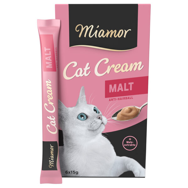 Miamor Cat Snack Malt-Cream pasta ze słodem - 6 x 15 g