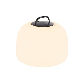 Nordlux :: Lampa ogrodowa Kettle ze ściemniaczem biało-czarna śr. 36 cm