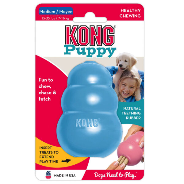 KONG Puppy - M, niebieski