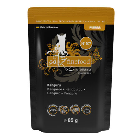 Catz Finefood Purrrr w saszetkach, 8 x 80 / 85 g - No. 107, kangur (8 x 85 g)