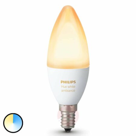 Philips Hue żarówka świeczka White Ambiance E14 6W