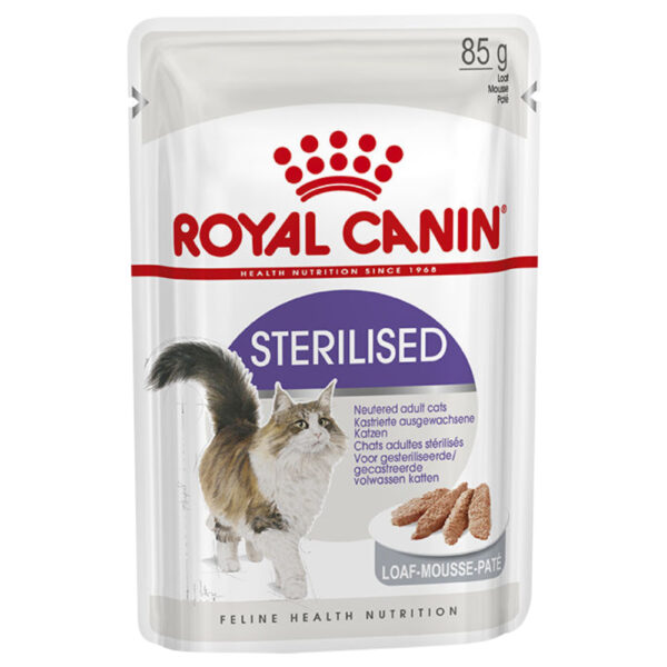 Megapakiet Royal Canin, 24 x 85 g - Sterilised Loaf Mousse