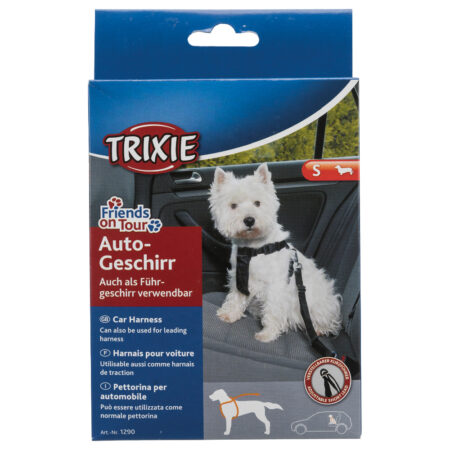 Trixie Szelki bezpieczeństwa z pasem dla psów - Rozm. S: obwód klatki piersiowej 30 - 60 cm
