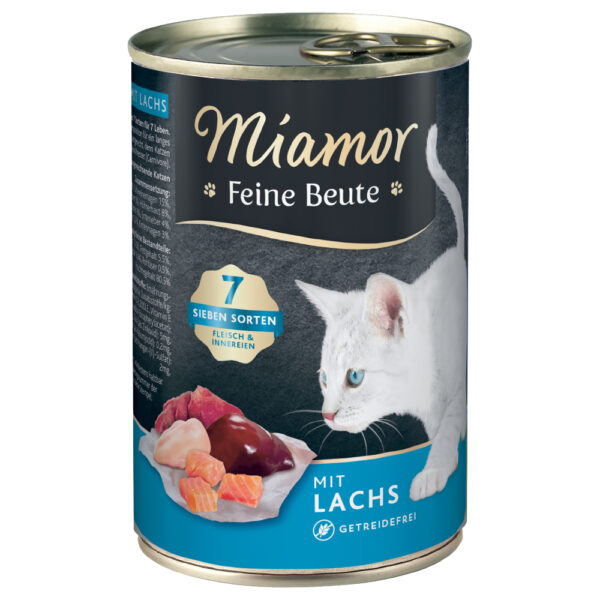Miamor Feine Beute 12 x 400 g - Łosoś
