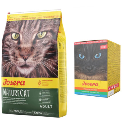 Zestaw: 10 kg Josera +  Josera Filet, saszetki, 6 x 70 g w super cenie! - Nature Cat, 10 kg