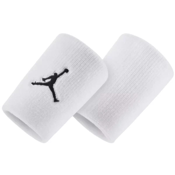Jordan Jumpman Wristbands JKN01-101, Unisex, Białe, opaski na rękę, nylon, rozmiar: One size