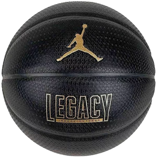 Jordan Legacy 2.0 8P In/Out Ball J1008253-051, Unisex, Czarne, piłki do koszykówki, Guma, rozmiar: 7