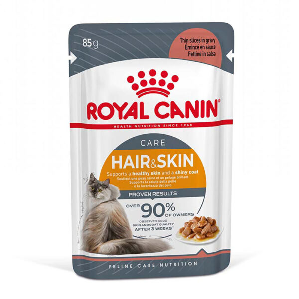 Megapakiet Royal Canin, 24 x 85 g - Hair & Skin Care w sosie
