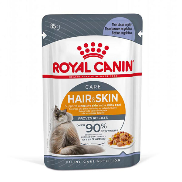 Megapakiet Royal Canin, 24 x 85 g - Hair & Skin Care w galarecie