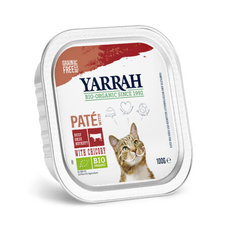 Zestaw Yarrah Bio Pâté, 12 x 100 g - Wołowina z cykorią
