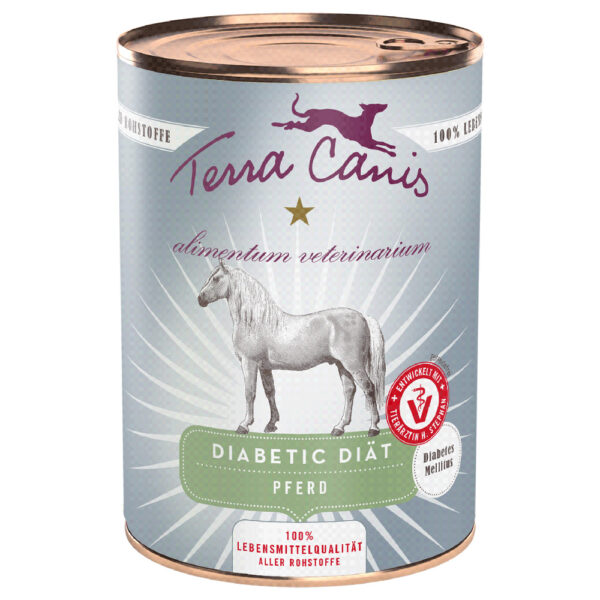 Economy pack Terra Canis Alimentum Veterinarium Dieta dla diabetyków 12 x 400 g - Koń