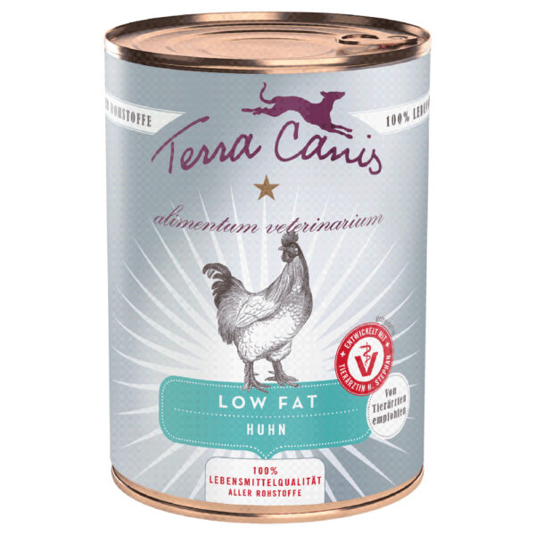 Opakowanie ekonomiczne Terra Canis Alimentum Veterinarium Low Fat 12 x 400 g - Kurczak