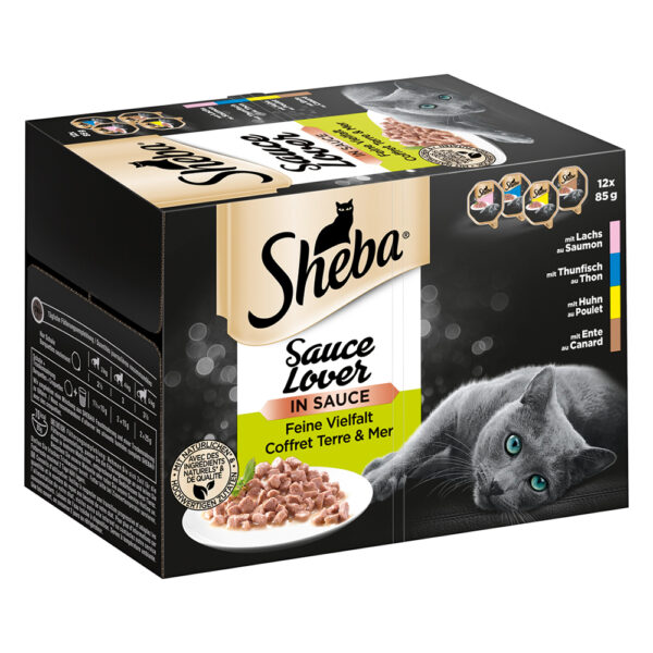 Korzystny pakiet Sheba tacki, 24 x 85 g - Sauce Lover