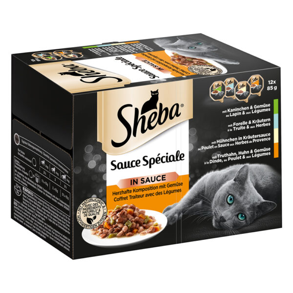 Korzystny pakiet Sheba tacki, 24 x 85 g - Sauce Spéciale